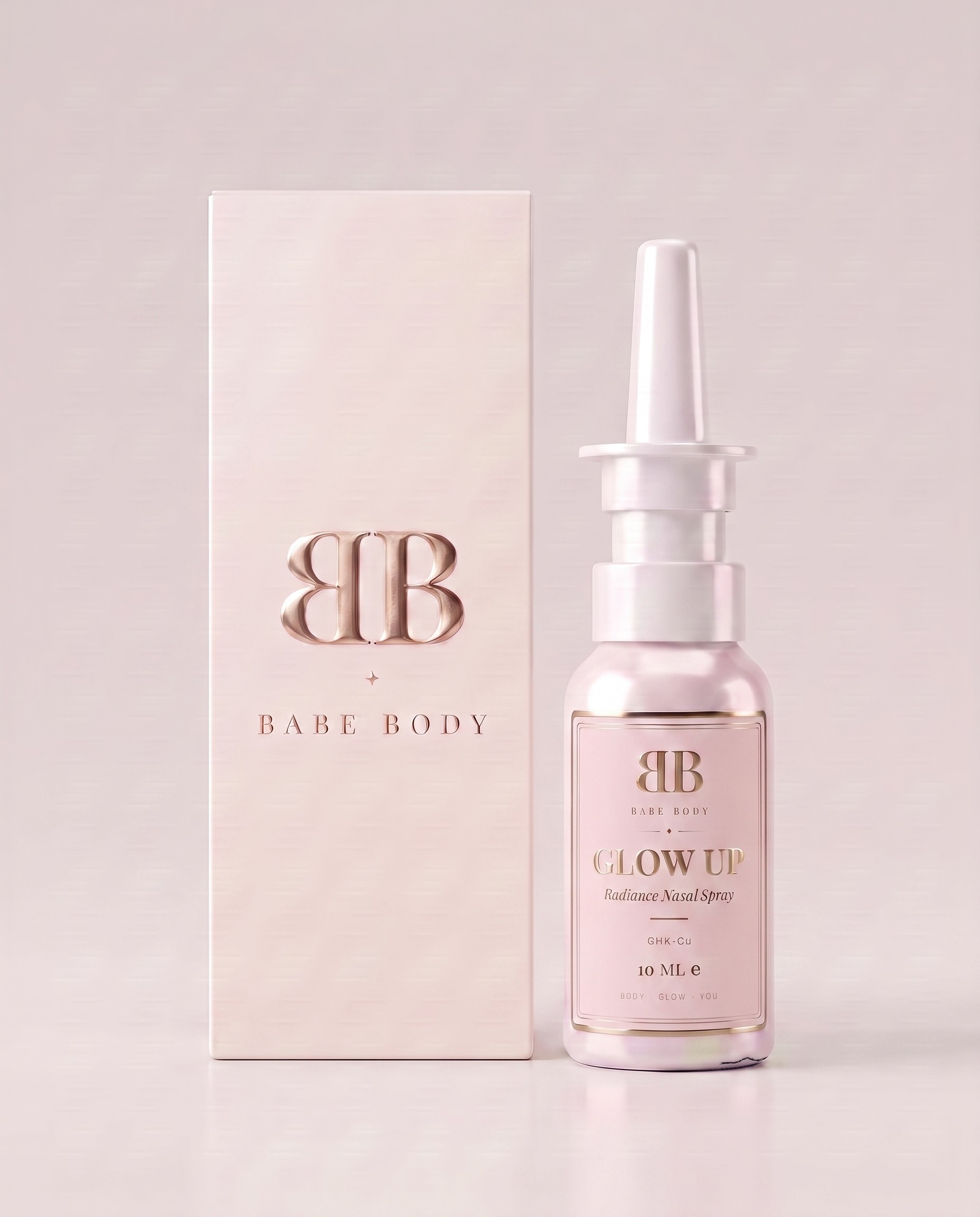 Glow Up bottle and box